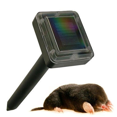 Magic Clover Garden Solar Powered Sonic Waves Mole, Rodent, Rat, Mice Pest Repeller Repellent