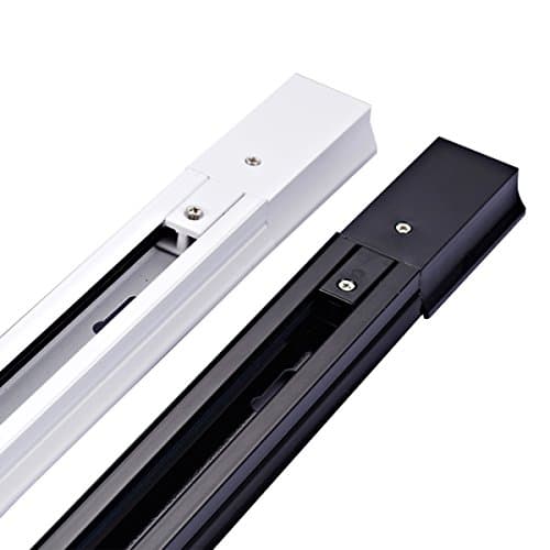 Track Lighting Rails Rail H type Black 3 Feet Single Circuit Halo compatible Black