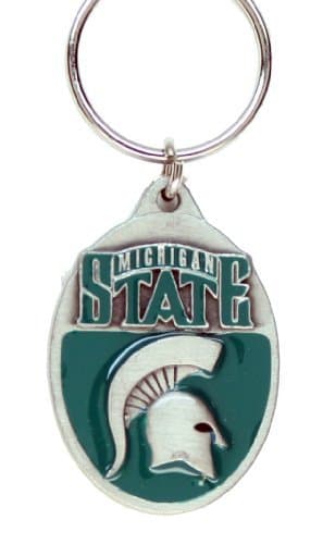 Michigan State Spartans Pewter Key Chain