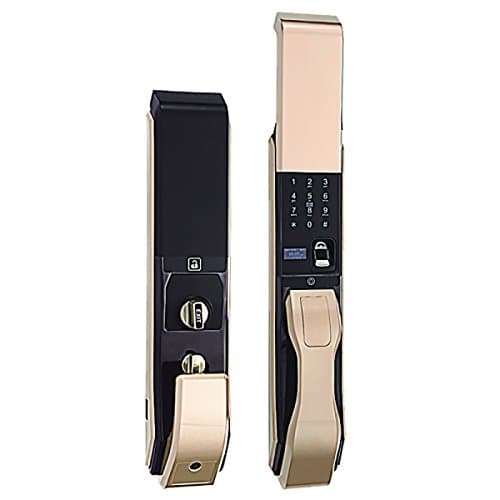 Automatic Fingerprint Lock Smart Home Security Door Lock Fingerprint Lock Electronic Password Recognition Slide,A-OneSize
