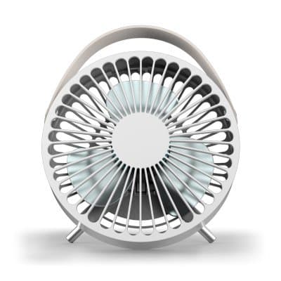 WANGZHENZHEN USB fan mini fan quiet office desktop student hostel home portable wind,white