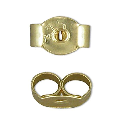 9CT GOLD HALLMARKED REPLACEMENT EARRING BACKS BUTTERFLIES 5MM -A2B 3 PAIRS