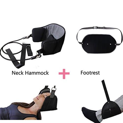 Maelu Sports Posture Corrector Spinal Support - Physical Therapy Posture Brace for Men or Women - Back, Shoulder, and Neck Pain Relief with Footrest Set- Posture Trainer