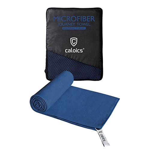 Microfiber Towel, Caloics® Super Quick Drying Absorbent &amp; Antibacterial Bath Towel Light weight Sports Towel great for Beach Travel Sports Gym Yoga Pilates Bath Camping Swimming