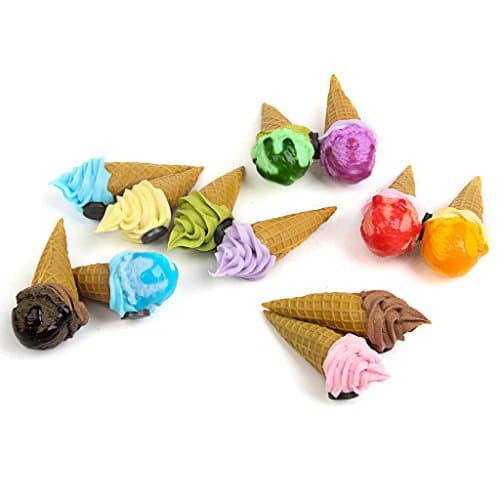 Artificial Ice Cream Small Realistic Display Plastic Decorative Lifelike Decor Fake Vegetable Home Party Festival Decoration Props