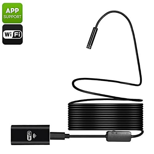 10M Wireless Endoscope IP67 6LED Light 720p 30M WiFi Range iOS Android + Windows