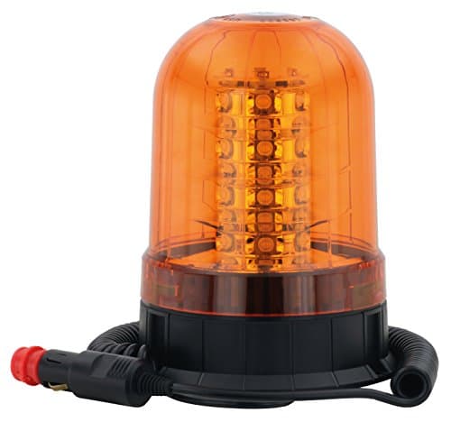 AdLuminis LED rotating beacon, orange, in various versions, for 12V and 24V voltage, flashing light / warning light for road transport