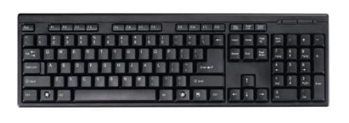 Texet Wired Basic Keyboard | Splash Proof | Ultra Soft Key Press | Windows and Mac Compatible