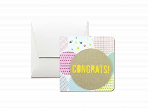 Congrats! - congratulation - greeting card with envelope (4,7" x 4,7") - hand made card - blank inside.