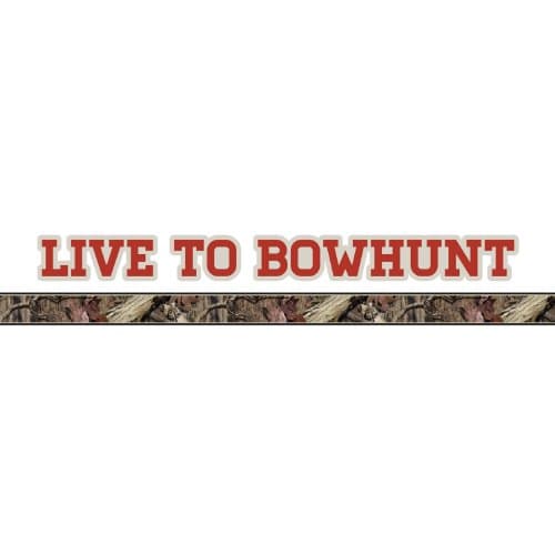 MOSSY OAK GRAPHICS 10012-BH-BI Break-Up Infinity 'Live to Bowhunt' Logo with Camouflage Pin Stripe