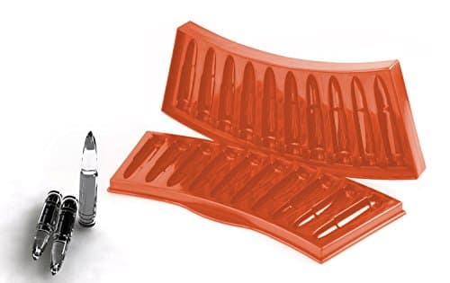 AK47 Ice Bullet 3D Cube Chocolate Soap Tray Mold Plastic Party maker (Red)