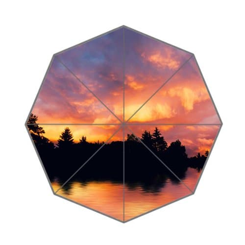 Personalized Lighting of the Setting Sun Umbrella