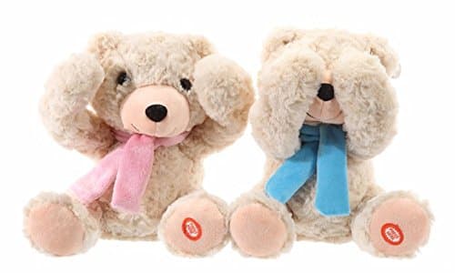 Peek-A-Boo Bear Plush Toy Assorted Colours