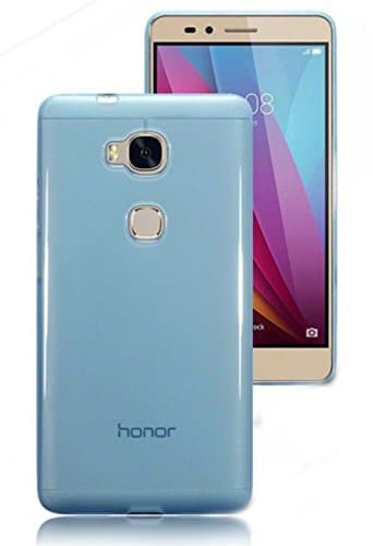 LIGHT BLUE GLOSSY PLAIN GEL CASE FOR HUAWEI HONOR 5X