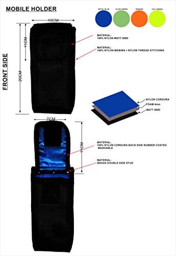 BBI Tool Holder for Belt | Tools Pouch for Tool Belt | Small 10" Brush Level Plier Wrench Knife Pocket