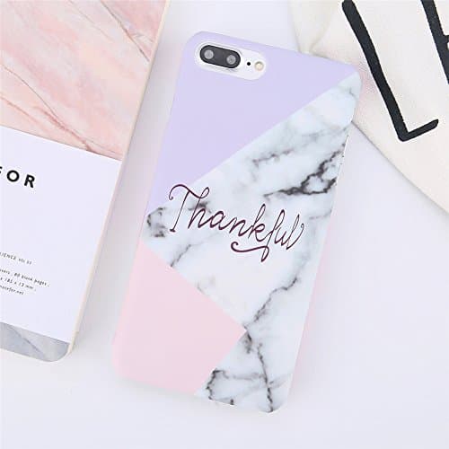 POHONOEO Ultra Thin Matte PC Case For iPhone 8 7 Plus Marble Stone Cover For iPhone X 7 8 6 6S Plus Letter Hard Phone Back Cases,7883,For iPhone 6 6s