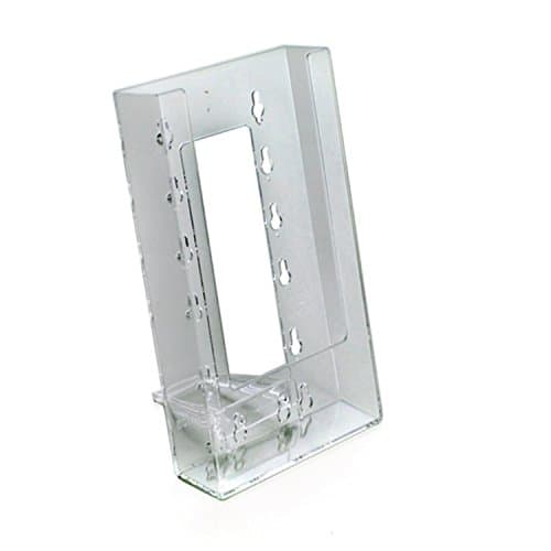 ClipLock 1/3rd A4 Top/Wall Mount Trifold Leaflet Holder Counter - Clear (Pack of 3)