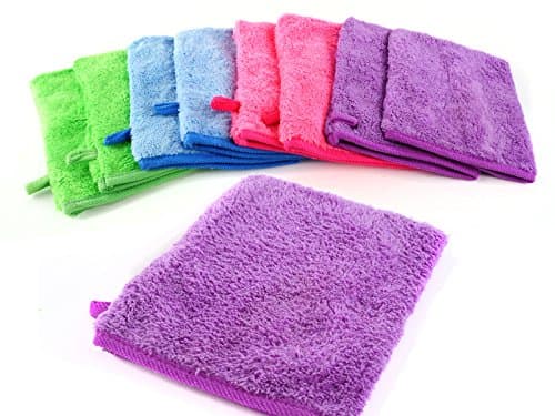Pack of 8 Fluffy Microfibre Wash Mitts