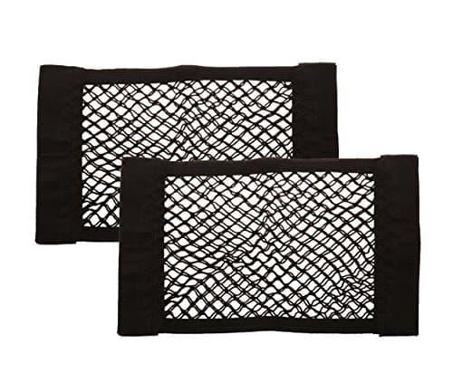 WEIHAO 2pcs Car Storage Net, Car Back Rear Trunk Seat Cargo Net Magic Sticker Elastic String Net For Most Types of Cars