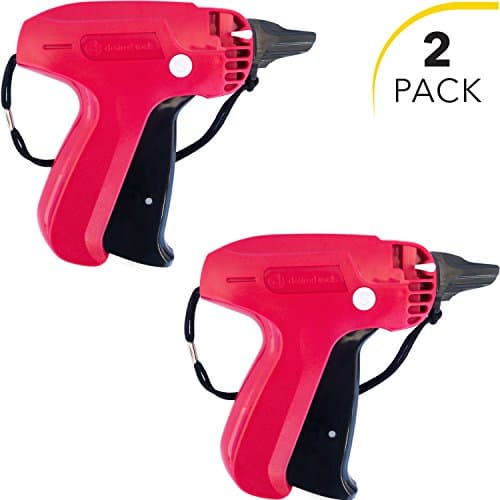 Clothes Tagging Gun Set (2 Pack) by desired tools: Handheld Security and Pricing Label Tag Applicator for Boutiques, Family Yard Sales, Flea Markets &amp; Warehouses - Standard Fastener Attachments