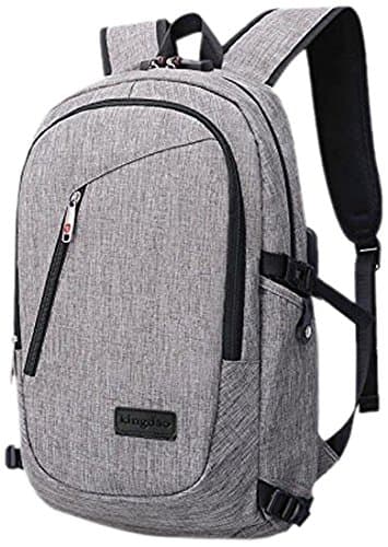 Laptop Backpack with USB Charging Port and Lock Fits Under 17-Inch Laptop and Travel Daypack