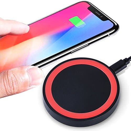 REFAGO Qi Wireless Power Charger Wireless Charging Pad Quick Charge for iPhone X/iPhone 8/8 Plus/Galaxy S8/S8+/S7/S7 Edge and All Qi-Enabled Devices