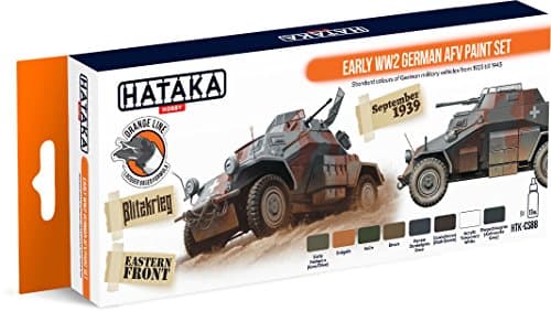 Hataka17ml Early WW2 German AFV Paint Set # CS88