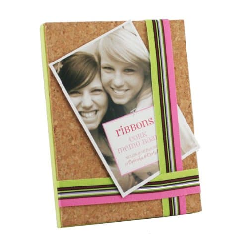 Cork Memo Board Photo Frame (pink)