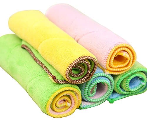 Thickened Microfiber Dishcloth Double-layer Dishrags-5pcs/Pack