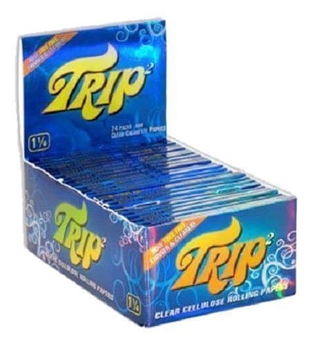 TRIP2 Clear Cellulose Rolling Papers 1¼ Size 50 Blatt / 24's (Leaflets, Paper, Paper, Cigarette Paper)
