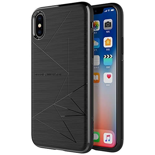iPhone X Case, Magnetic TPU Soft Back Cover Phone Case for Neotrix Desk and Car Magnetic Wireless Charger for iPhone X
