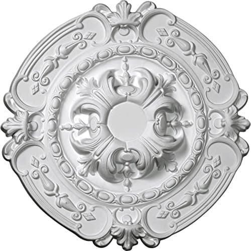 Ekena CM17SO 16 3/8-Inch Outer Diameter x 1 3/4-Inch Projection Southampton Ceiling Medallion - Primed