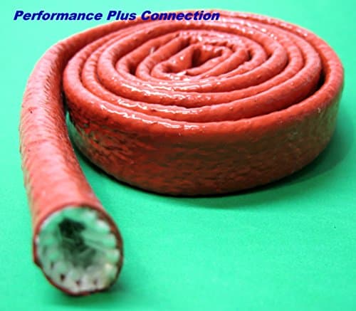 Performance Plus Connection Vulcan Fire Sleeve, Fire Braid Flame Shield 1/2 X 5ft 8AN