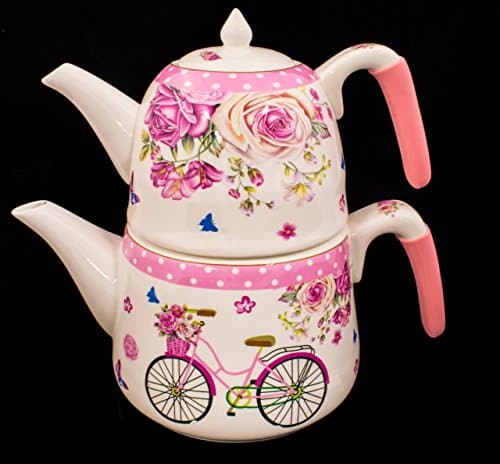 Porcelain Tea Kettle 2.6 Liter Tea Kettle PC 2 Tea Porcelain tea kettle 2.6 Liter Tea Kettle Butterfly