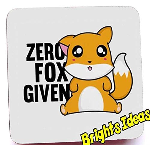 Zero Fox Given With Picture Of A Cute Fox Coaster Coffee Tea Mug from our Coasters range. A unique Fathers Day, Birthday or Christmas stocking filler gift idea for mum, dad, grandad, grandpa !!