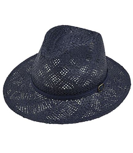 EveryHead Men's Plain Panama Hat - Blue - XXL