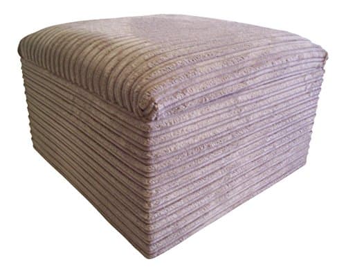 Large Beige Jumbo Cord Storage Box/pouffe/footstool