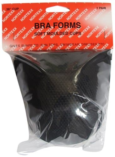 Nortexx 38-inch Bra Form Soft Moulded Cups, Black