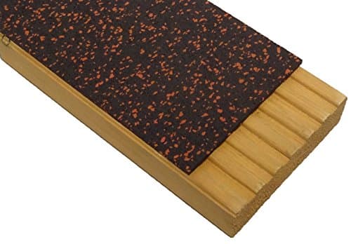 Rubadeck Retro Fit - Slip Resistant Rubber Decking Strips for Existing Decking - Various Colours (115mm wide X 1250mm long, Cinder)