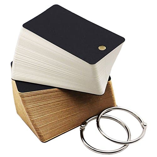 SUNSWEI 200 Pcs Craft Paper Notepad, Blank Memo Flash Cards Study Cards, Scratch Pad and Index Card for Taking Notes and Studying (Color 200)