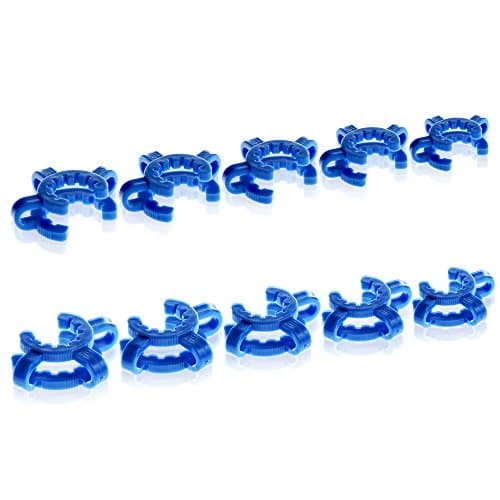 REANICE BOX 10-PACK Plastic Keck Clips Ground joints 18.8mm Blue