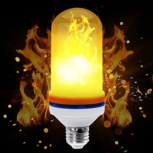 AyTaurus ZJB00000-Flame lights01-2Pcs LED Flame Effect Light Bulb for Christmas E26 - 1300K 150 Lumens Nature Fire effect - Antique Lantern Atmosphere for Christmas, Hotel , Bars, Home Decoration(2 pcs Bulb)