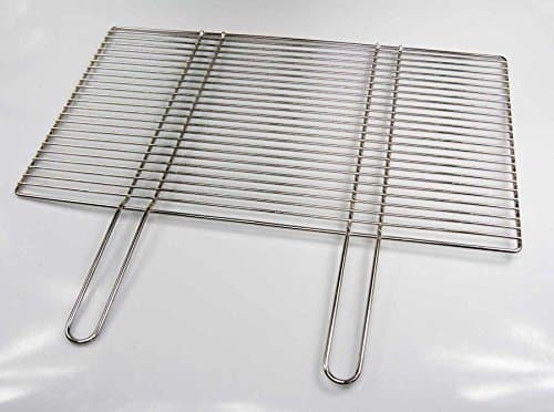 Chrome Plated Cooking Grate 67 x 40 cm with Fixed Handle Only 12 mm Bar Spacing Frame Diameter: 6 mm, ø 4 mm Sturdy and Solid Construction for Buschbeck Gas BBQ Grill