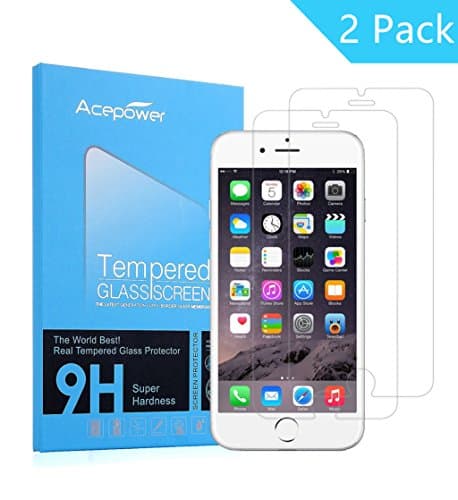 [2 Pack] iPhone 7 Screen Protector, ACEPower Tempered Glass Screen Protector For Apple iPhone 7 [3D Touch Compatible] 0.2mm World's Thinnest Ballistics Glas - Protect Your Screen from Bumps, Scratches and Drops