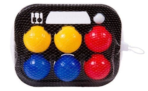 TOOLTOWN Classic Bocce Balls Set, Red/Blue/Yellow/White