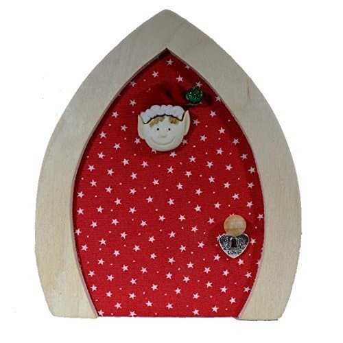 Red Star Christmas Elf Door