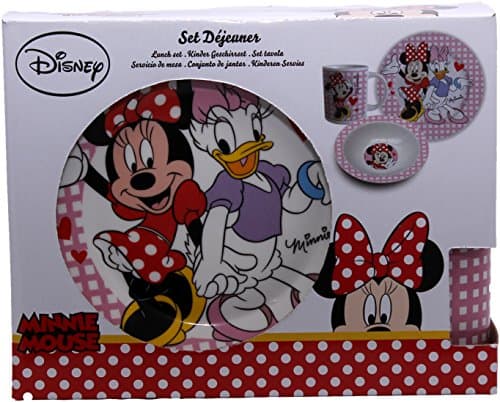 Minnie Mouse and Daisy Duck Three Piece Ceramic Lunch And Dinner Set By BestTrend