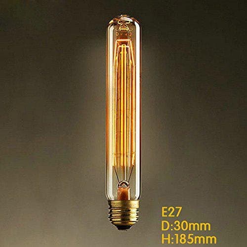 E27 Bulbs AC220 240 V 40 W Silk Carbon Material T185 to Pearl