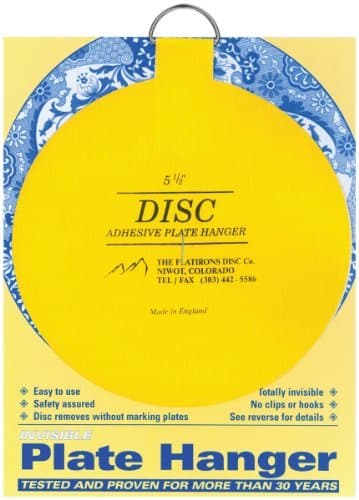 Flatiron Disc Invisible Plate Hanger, 5.5-Inch by Flatiron Disc