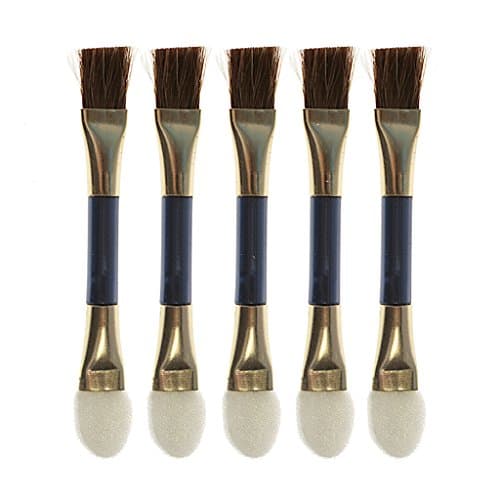 Two piece double-ended lip brush beauty make-up tool and sponge eyeshadow applicator5 pcs Make-up Accessories - Make up cosmetic brushes Card of: 5 Piece(s) Material: Plastic